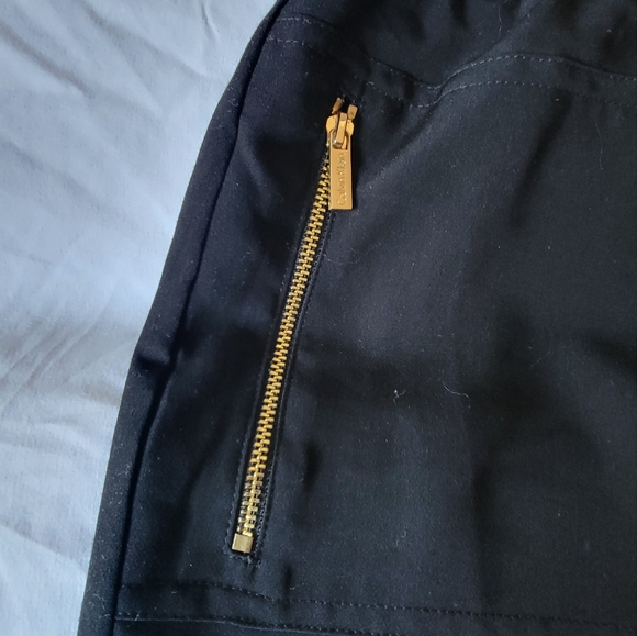 Calvin Klein lined over knee drawstring skirt plus size 0x black stretch womens - Picture 3 of 9